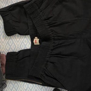 Levis Black Denim Cuffed Pants